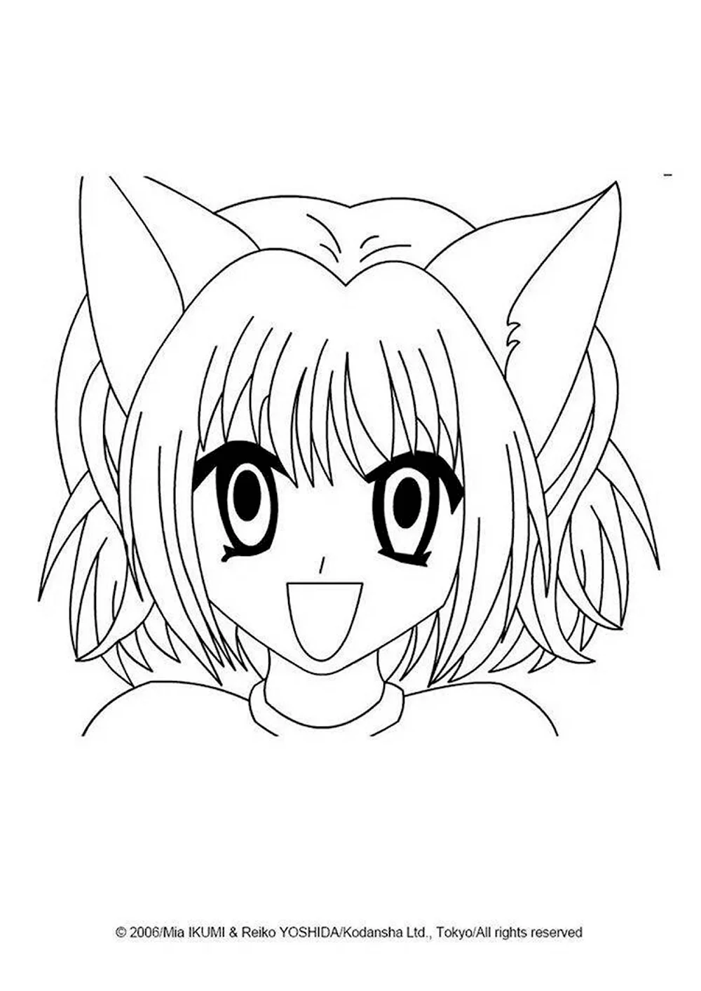 девочка кошка аниме