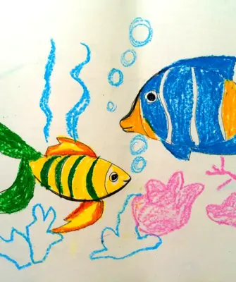 Детские рисунки рыбки