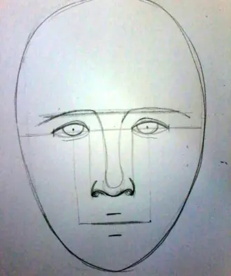 Этапы рисования лица карандашом