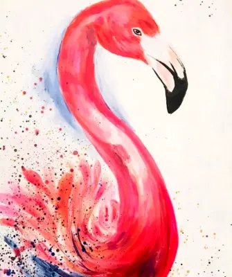 Фламинго рисунок
