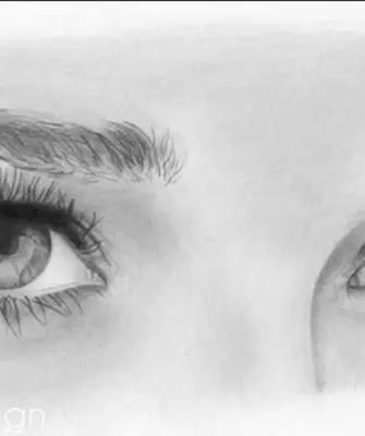 Глаза девушки рисунок карандашом