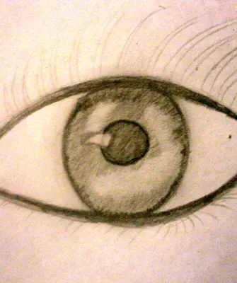 Глаза карандашом для срисовки легко