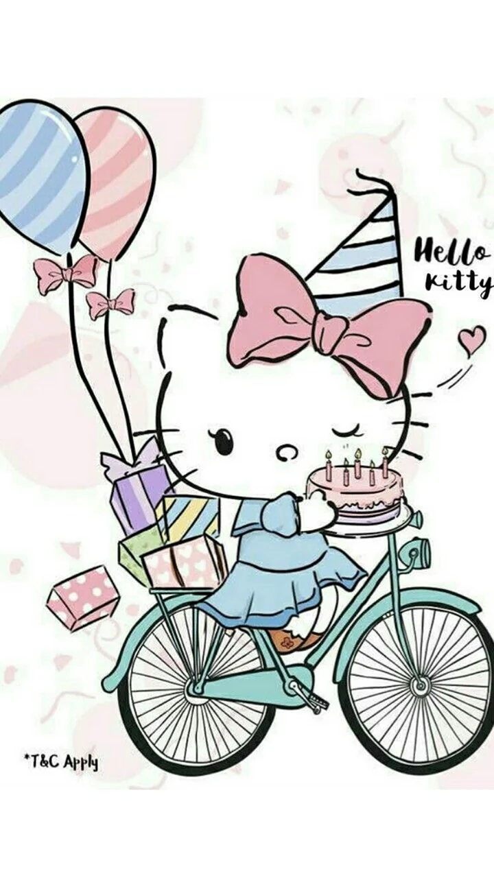 Hello Kitty с днем рождения