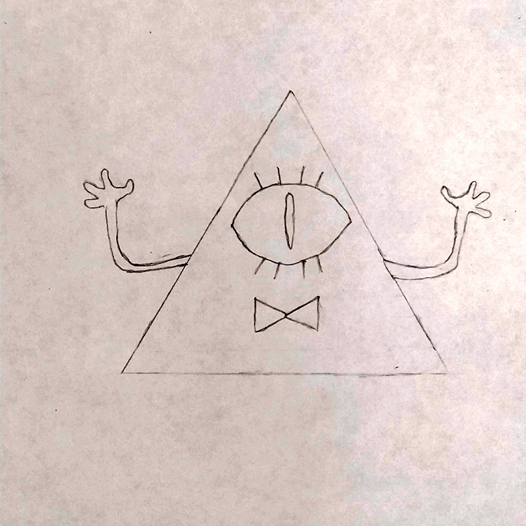 Картинки для срисовки Гравити Фолз треугольник