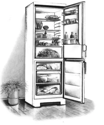Нарисовать холодильник