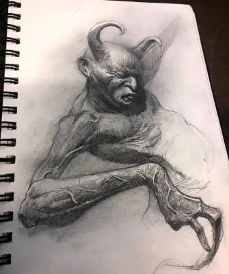 Рисование дьявола