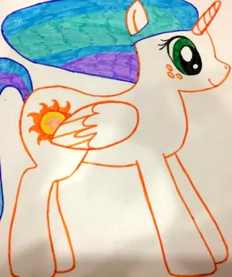 Рисование для детей пони