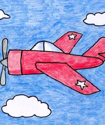 Рисование самолет