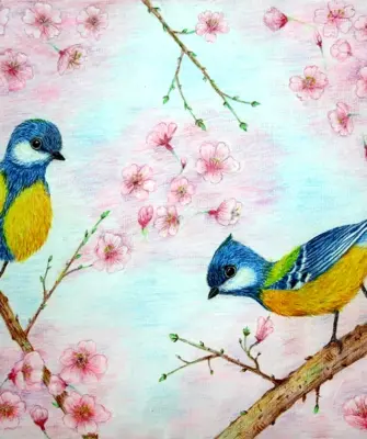 Рисование весенних птиц
