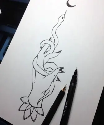 Рисунки ручкой для срисовки