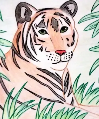 Рисунок на тему тигр