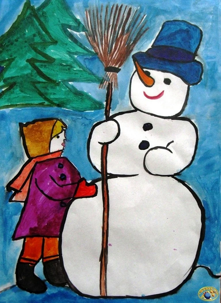 Самые красивые рисунки на тему зима (50 фото) » рисунки для срисовки на zelgrumer.ru