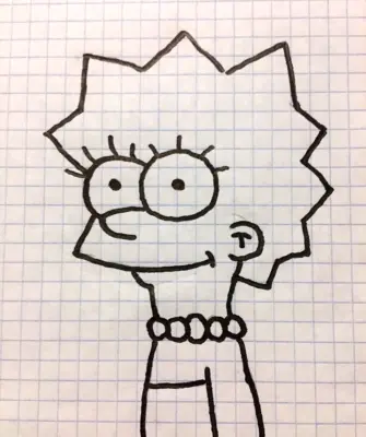 Симпсоны рисунок карандашом для срисовки