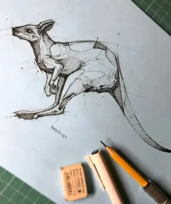 Скетчи карандашом животные