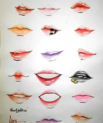 Стили рисования губ
