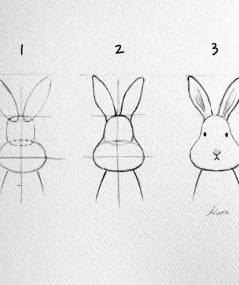 Уроки рисования зайца