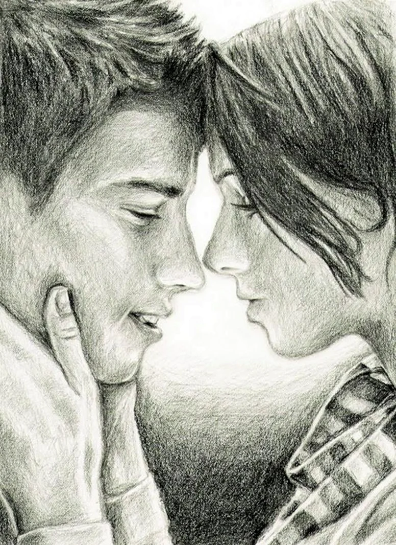 Влюбленные картинки нарисованные. Влюбленные карандашом. Рисунки карандашом влюбленные пары. Парень рисунок. Рисунки карандашом любовь.