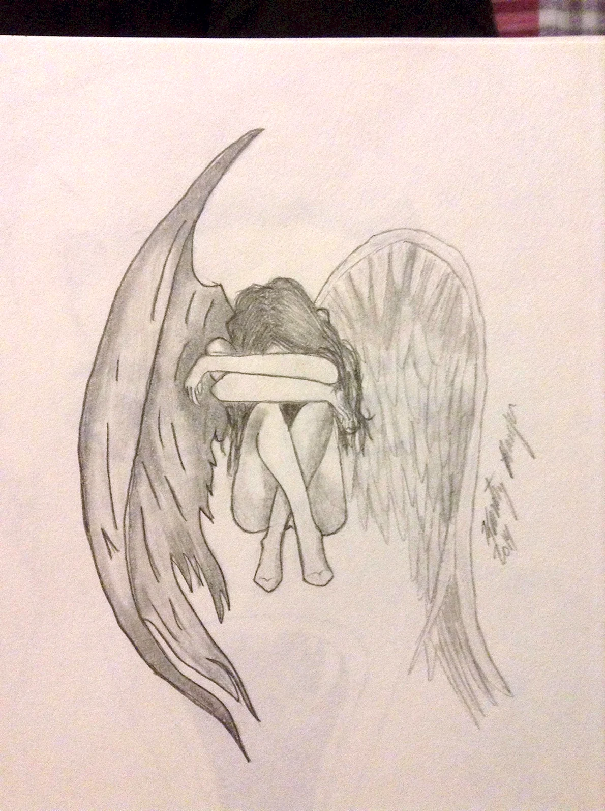 Ангел или демон рисунки