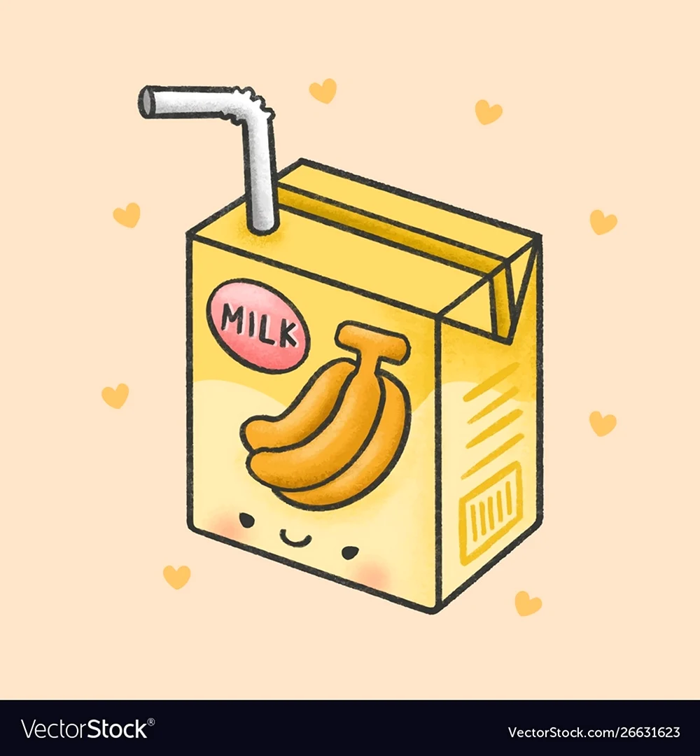 Банановое молоко арт