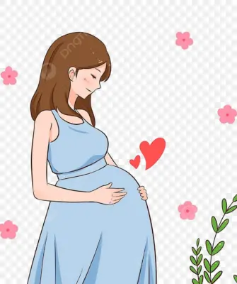 Беременная женщина рисунок без фона
