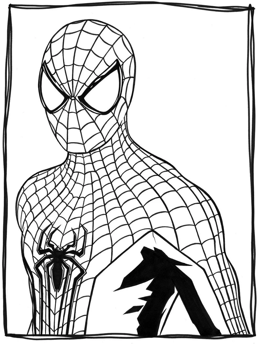 Картинки карандашом человек паук (18 шт)