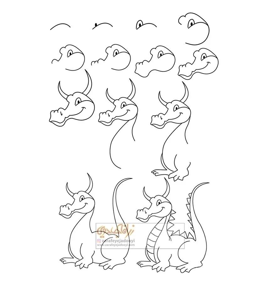 Легкие драконы для детей. Дракон для рисования для детей. Пошаговое рисование дракона. Дракон детский рисунок легкий. Рисунок дракона для срисовки детям.