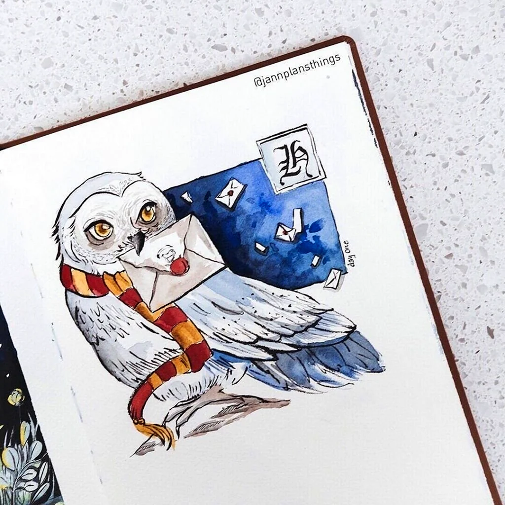 Гарри Поттер рисунки скетч маркерами