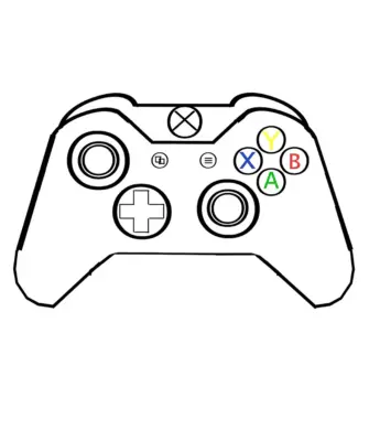 Геймпад Xbox 360 чертеж