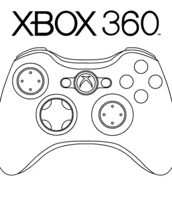 Геймпад Xbox 360 чертеж