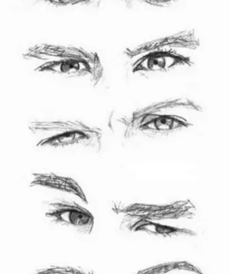 Глаза нарисованные мужские