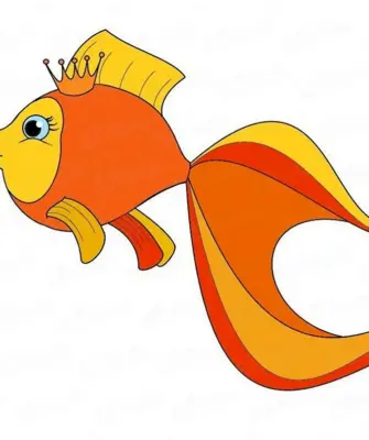 Иллюстрации Золотая рыбка из сказки Пушкина для детей