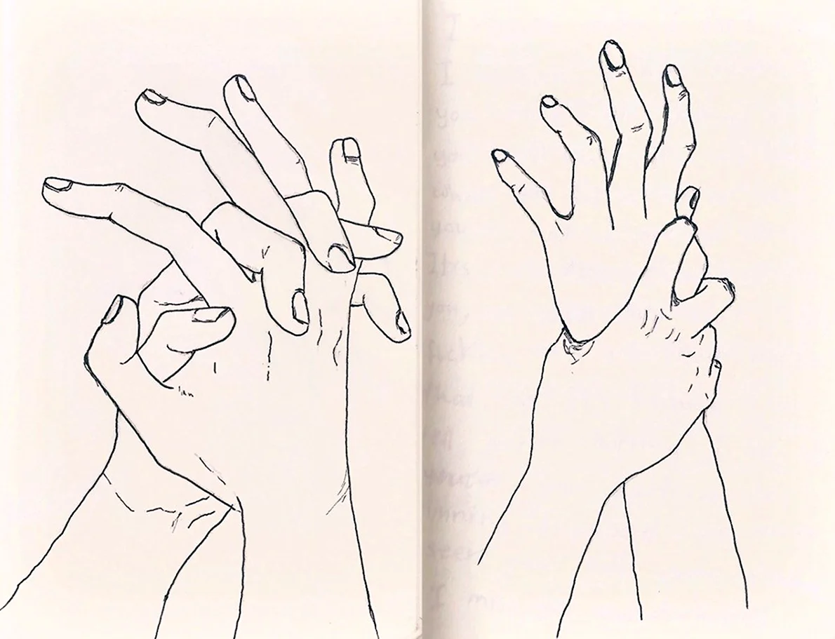Картинки для срисовки руки