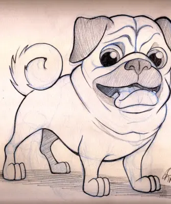 Картинки собак для срисовки