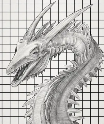Картинки водных драконов для срисовки