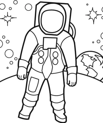Космонавтика раскраски для детей