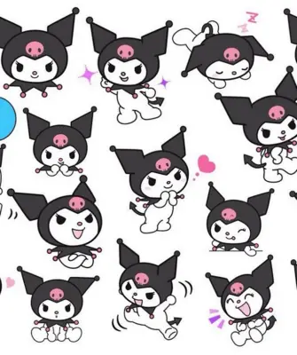 Kuromi hello Kitty Стикеры