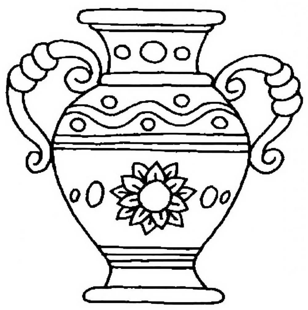 Раскраски вазы, Страница