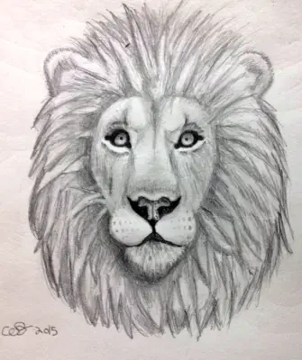 Лев для рисования
