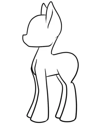 Манекены пони для рисования