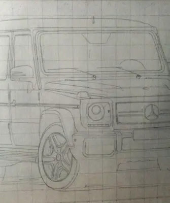 Mercedes-Benz g65 рисунок