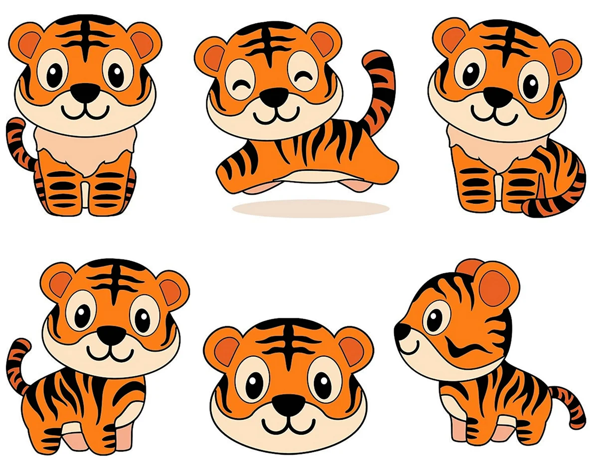 Мордочка тигра рисование детьми