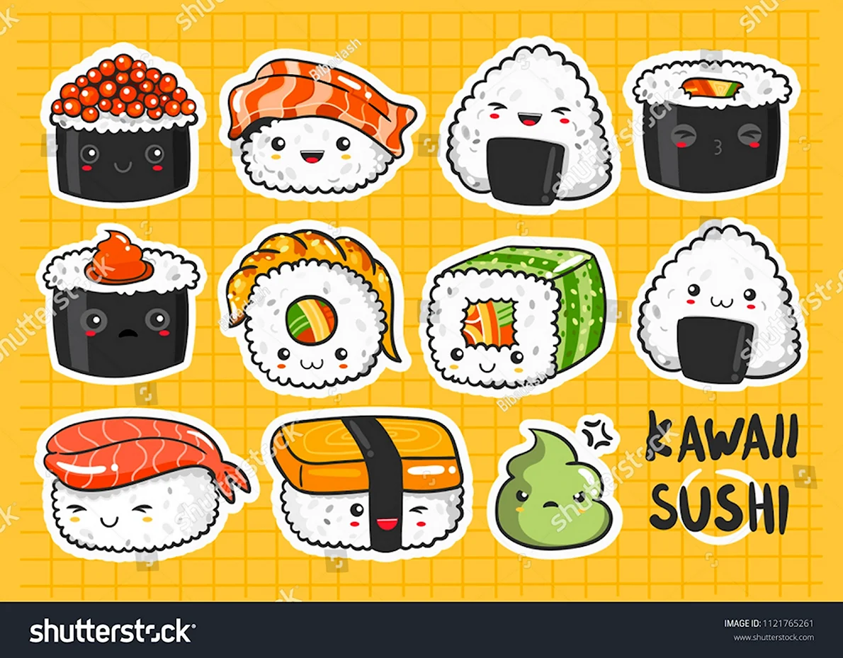 Наклейки суши
