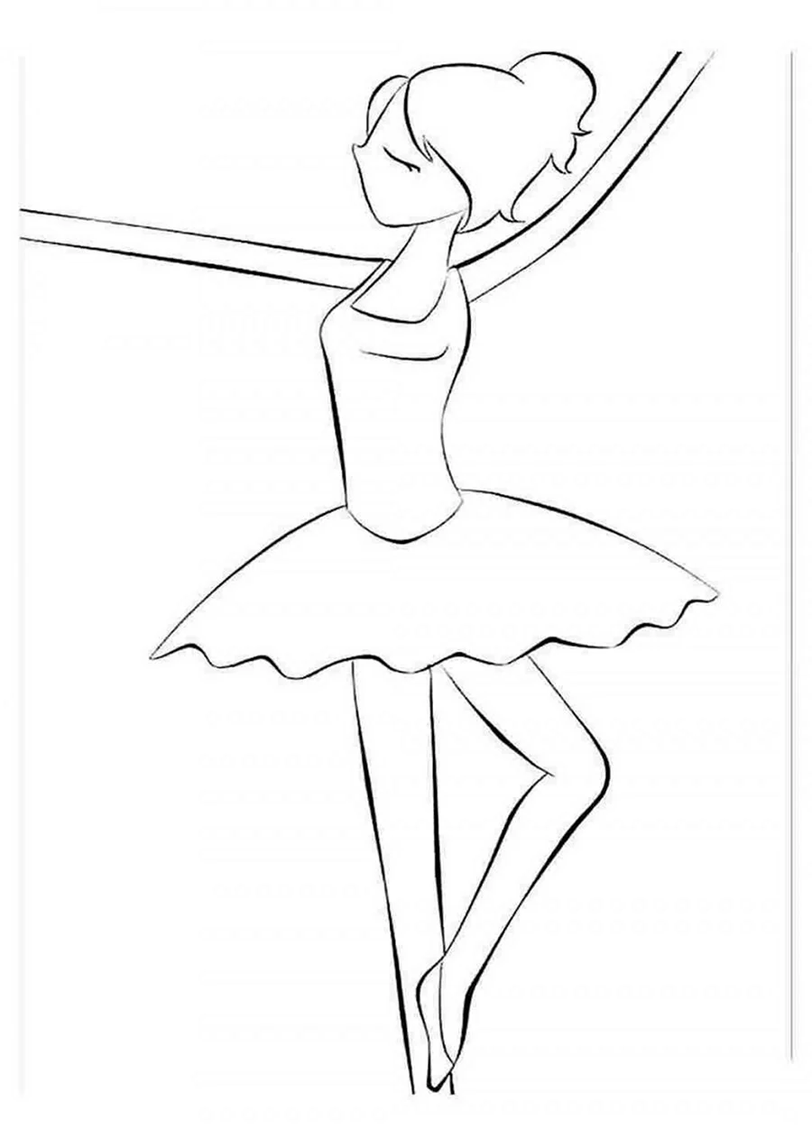 Легкие рисунки балерины - 63 фото