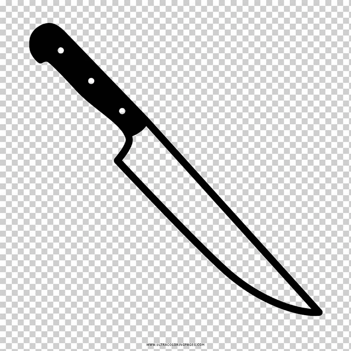 Нож раскраска для детей