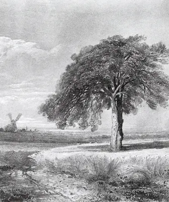 «Пейзаж с мельницей» 1861 Алексей Саврасов