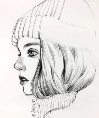 Портреты карандашом для срисовки