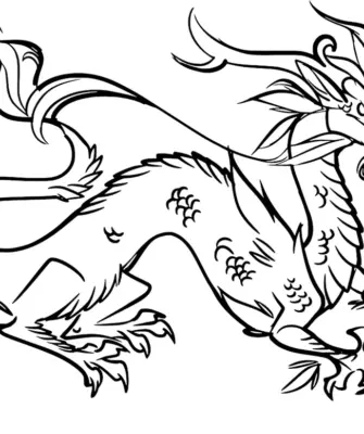 Раскрас китайского дракона