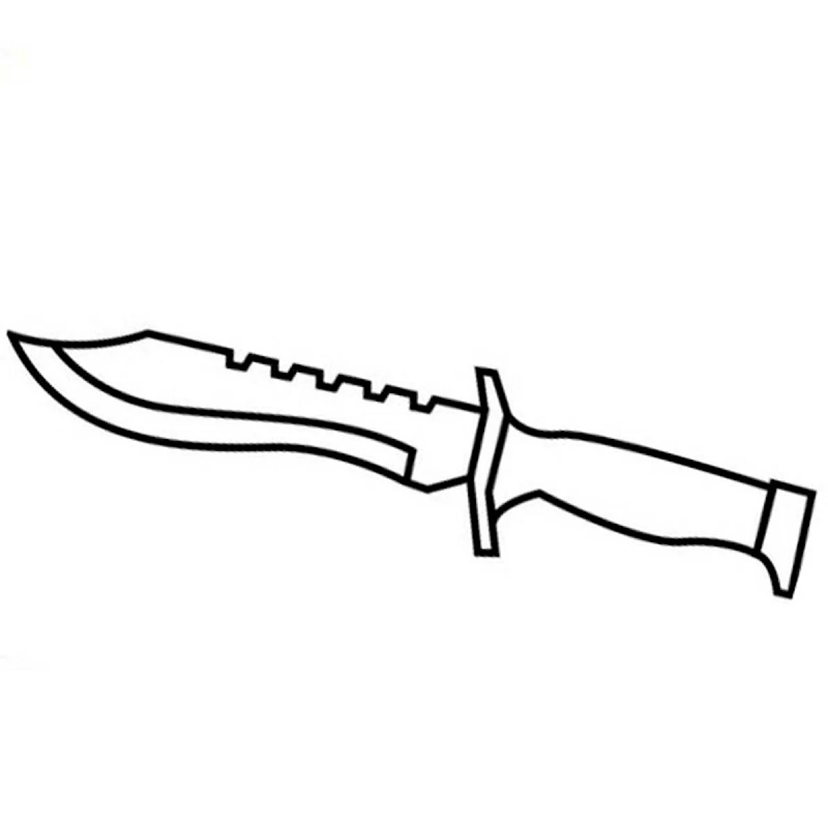 Раскраска ножи из СТЕНДОФФ 2