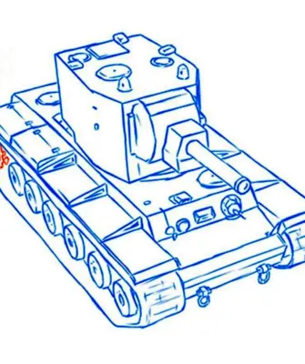 Раскраска ворлд оф танк кв2
