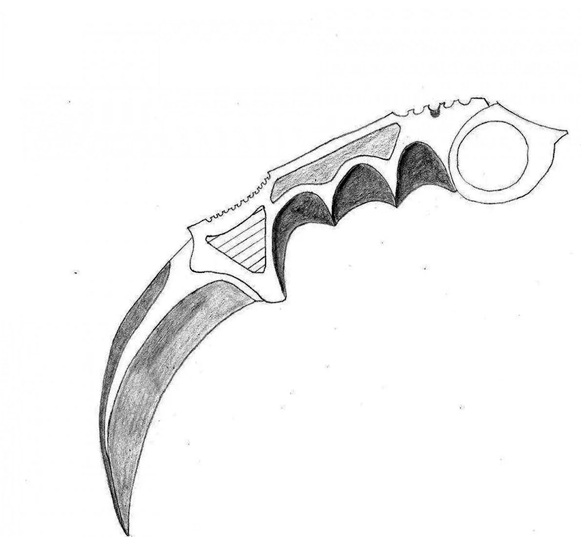 Деревянный нож Керамбит